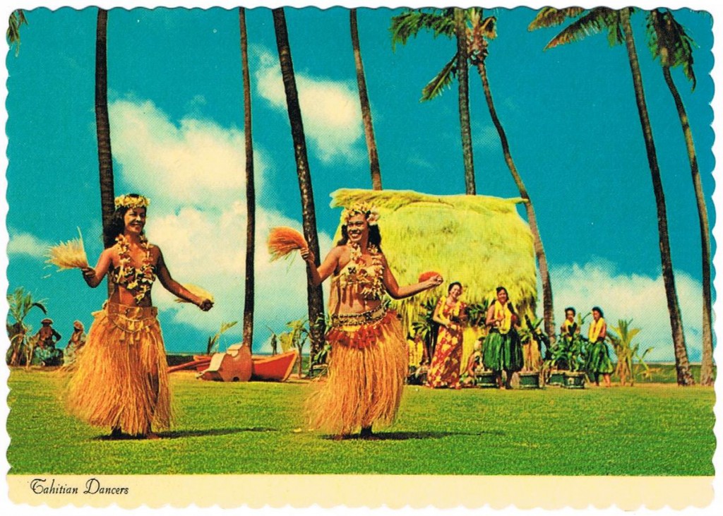 Tahitians Dancers by Postcard farm