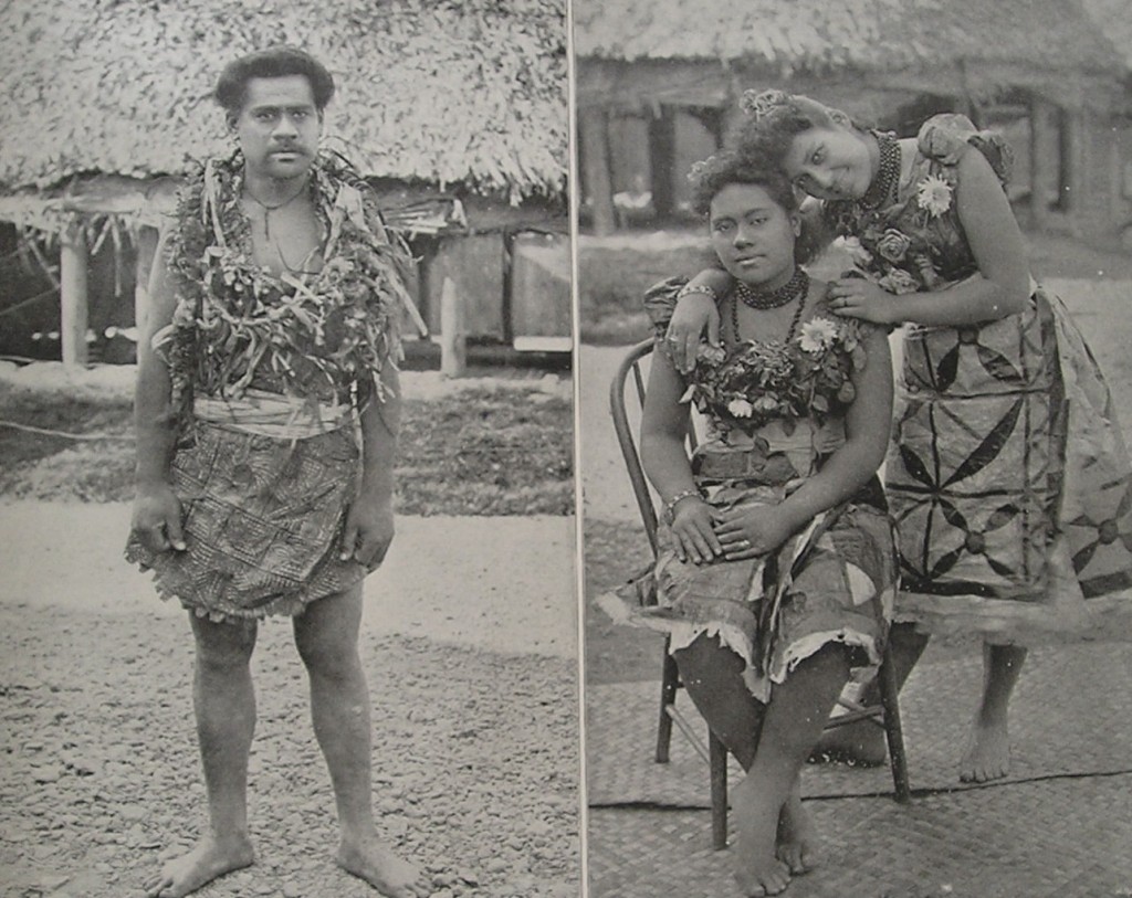 Hommes et femmes samoans. Début XXe siècle