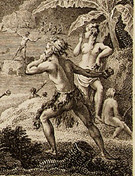 Massacre de MM. De Langle, Lamanon et de dix autres individus des deux équipages. Atlas du voyage de De La Pérouse, 1797 (détail) Massacre de MM. De Langle, Lamanon et de dix autres individus des deux équipages. Atlas du voyage de De La Pérouse, 1797