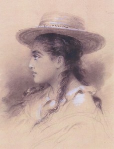 Le-profil-de-Rarahu-dessin-de-Pierre-Loti-collection-particulière